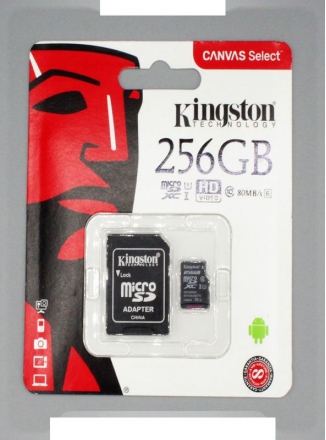 Kingston   Micro SDCS 256Gb Class 10