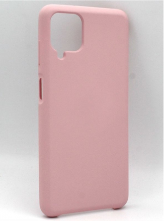Faison Задняя накладка для Samsung Galaxy A12 силиконовая розовая