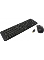 Logitech Клавиатура и мышь Wireless Combo MK220 Black USB