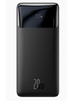 Baseus Внешний аккумулятор 30000мАч с быстрой зарядкой QC 3.0 + PD Bipow Digital Display 20W - Черный (PPDML-N01) 