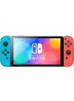 Nintendo Игровая приставка Switch OLED 64 ГБ, неоновый синий/неоновый красный