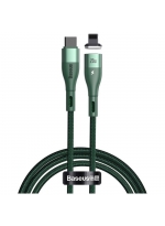 Baseus Кабель Zinc Magnetic Cable USB Type-C - Lightning (CATLXC-06), 1 м, 1 шт., зеленый