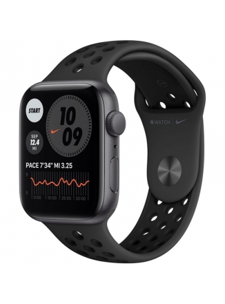 Apple Watch SE GPS 40mm Aluminum Case with Nike Sport Band (MKQU3) серый космос/антрацитовый/черный 