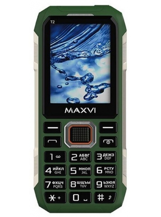 Кнопочные телефоны Maxvi T2 (Зеленый)