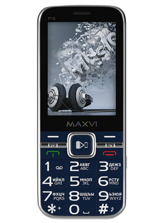 Кнопочные телефоны Maxvi P18 (Синий)
