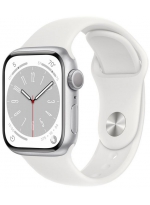 Apple Watch Series 8 GPS 45 мм Aluminium Case with Sport Band (MP6N3) R, silver/white
