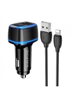 Borofone    2-USB, BZ14 Max +  USB iPhone Lightning 