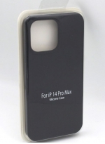 Silicone Case Задняя накладка для Apple iPhone 14 Pro Max силиконовая черная
