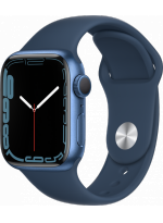 Apple Watch Series 7 GPS 41mm Aluminium Case with Sport Band (MKN13), синий омут