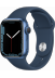 Умные часы - Умные часы - Apple Watch Series 7 GPS 41mm Aluminium Case with Sport Band (MKN13), синий омут