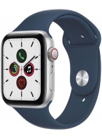 Apple Watch SE GPS + Cellular 40мм Aluminum Case with Sport Band (MKQL3) серебристый/синий омут