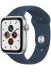 Умные часы - Умные часы - Apple Watch SE GPS + Cellular 40мм Aluminum Case with Sport Band (MKQL3) серебристый/синий омут