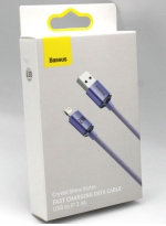 Baseus Кабель USB - 8 pin Crystal Shine 1.2м фиолетовый