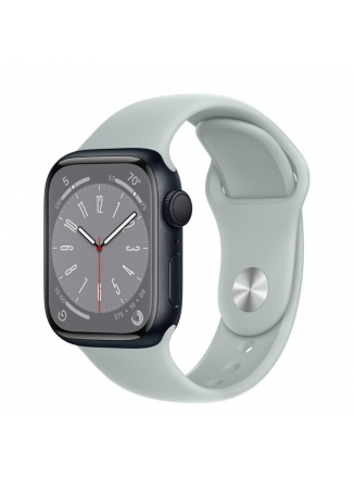 Apple Watch Series 8 GPS 45 мм Aluminium Case with Sport Band (MNP83) S/M, midnight/succulent 