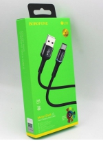 Borofone Кабель USB - TYPE-C BU33 Color ring 1,2м черный
