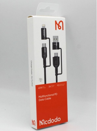 Mcdodo  4  1 USB-Type-C-Lightning-Micro, 1.2 