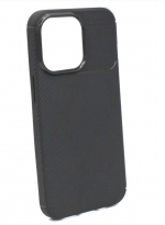 TaichiAqua Задняя накладка для Apple iPhone 13 Pro силиконовая Carbon черная