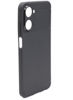 TaichiAqua Задняя накладка для Realme 10 силиконовая Carbon черная