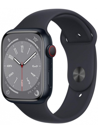 Apple Watch Series 8 GPS + Cellular 41 мм Aluminium Case with Sport Band (MNUV3) S/M, midnight 