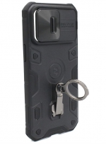 NiLLKiN Задняя накладка CamShield Armor Pro для Apple iPhone 14 Pro Max с кольцом черный