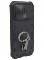 NiLLKiN Задняя накладка CamShield Armor Pro для Apple iPhone 14 Pro с кольцом черный