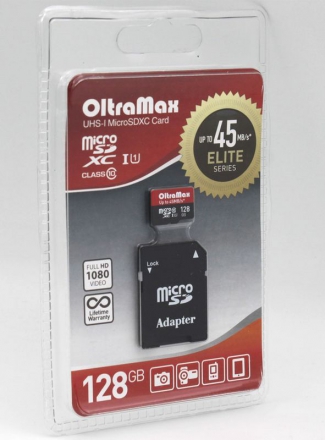 Oltramax   MicroSD 128Gb Class 10 Elite 45Mb/s