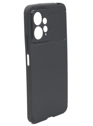 TaichiAqua Задняя накладка для Xiaomi Redmi Note 12 4G силиконовая Carbon черная