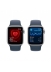   -   - Apple Watch SE 2023 GPRS 40  Aluminium Case with Sport Band, (MRE13) S/M, silver / blue
