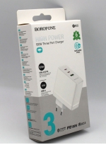 Borofone    2- Type-C  PD 100W QC3.0 