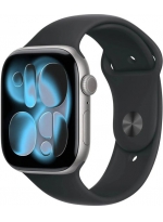 Apple Watch Series 11 GPS 42 мм Grey Aluminium Case with Sport Band (MEQX4) M/L, black