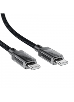 ACEFAST Кабель Type-C - Type-C C12-03, 1.2м, 3.0A, 60Вт, чёрный, плетение