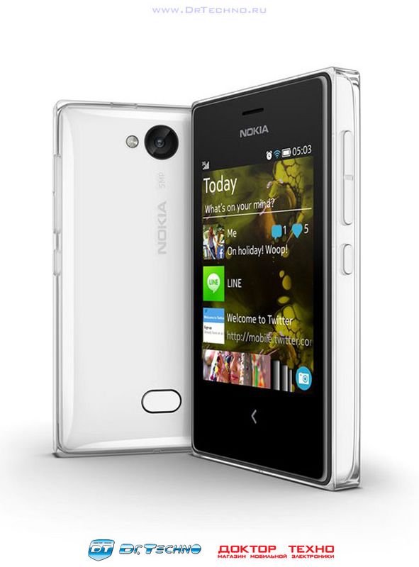 Мобильные телефоны - Мобильный телефон - Nokia Asha 503 Dual Sim White.