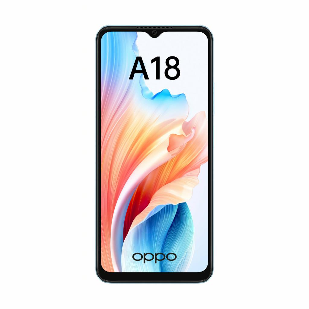 Экономия 730 рублей! Купить за 6990 рублей Смартфон OPPO A18 4/128 Гб,  голубой