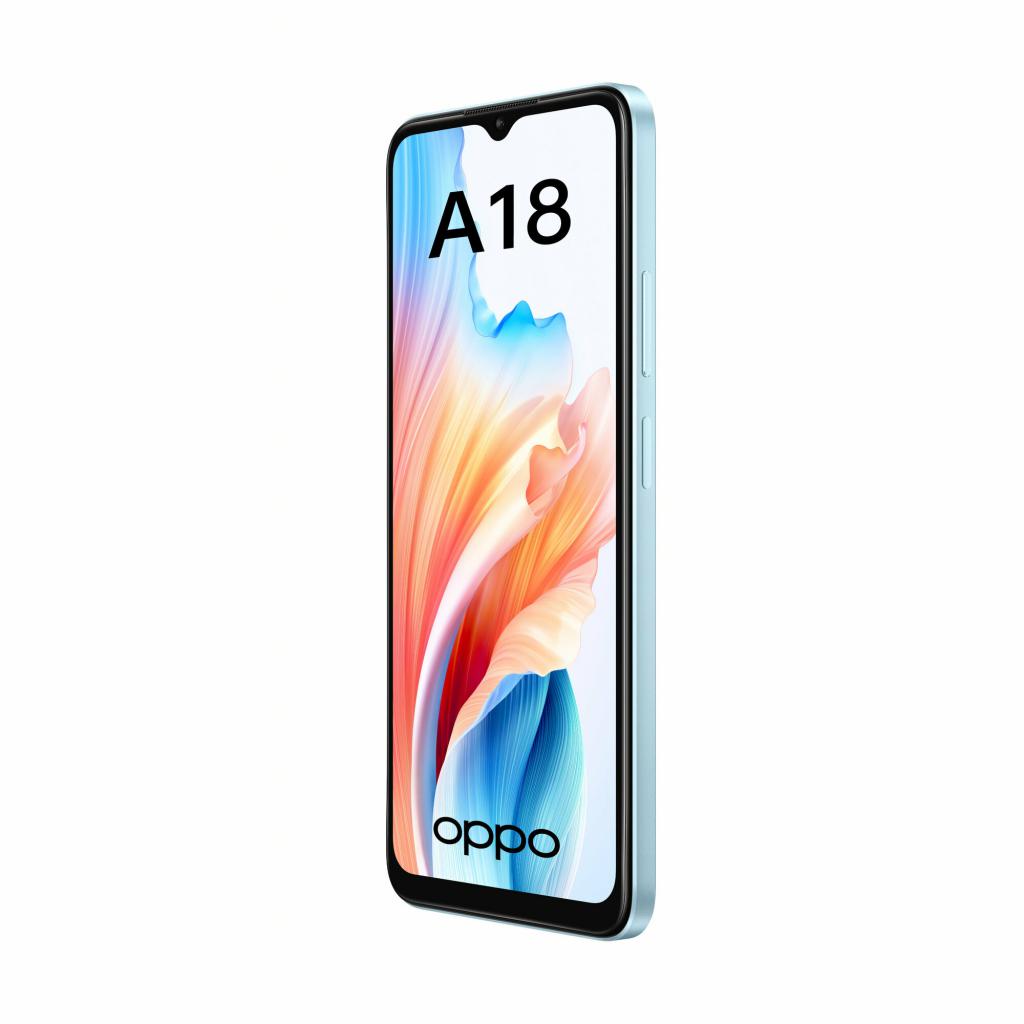 Экономия 730 рублей! Купить за 6990 рублей Смартфон OPPO A18 4/128 Гб,  голубой