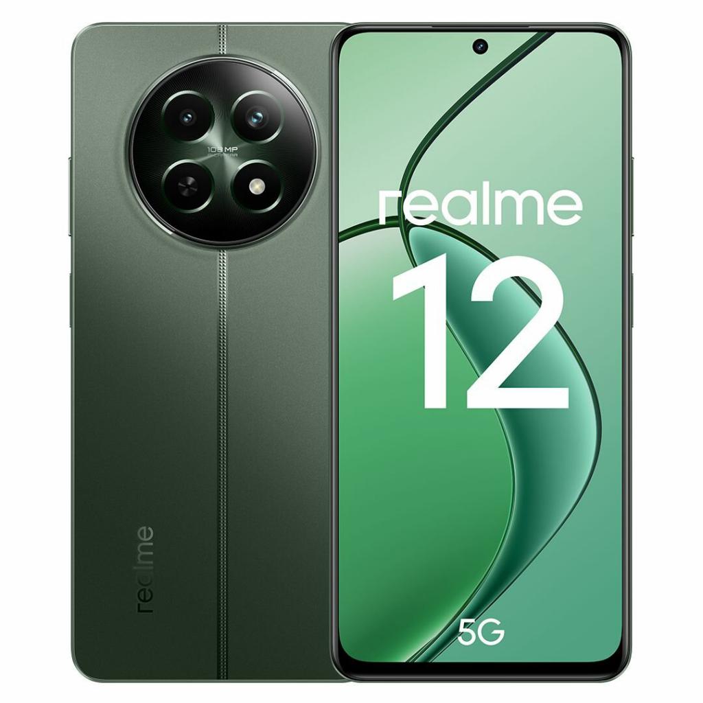 Экономия 1000 рублей! Купить за 18490 рублей Смартфон realme 12 5G 8/256 ГБ  RU, зеленый