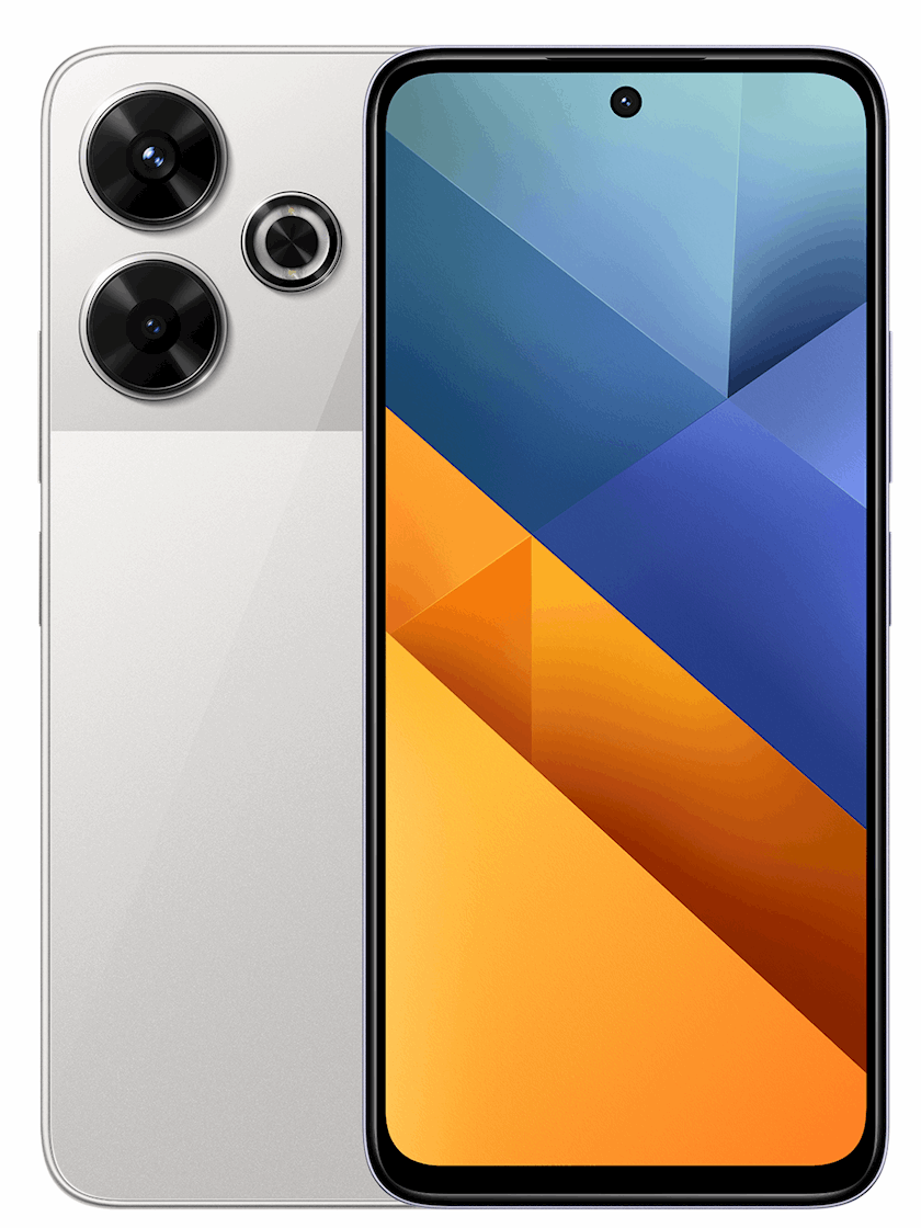 Экономия 700 рублей! Купить за 11790 рублей Xiaomi POCO M6 6/128 ГБ RU,  серебристый